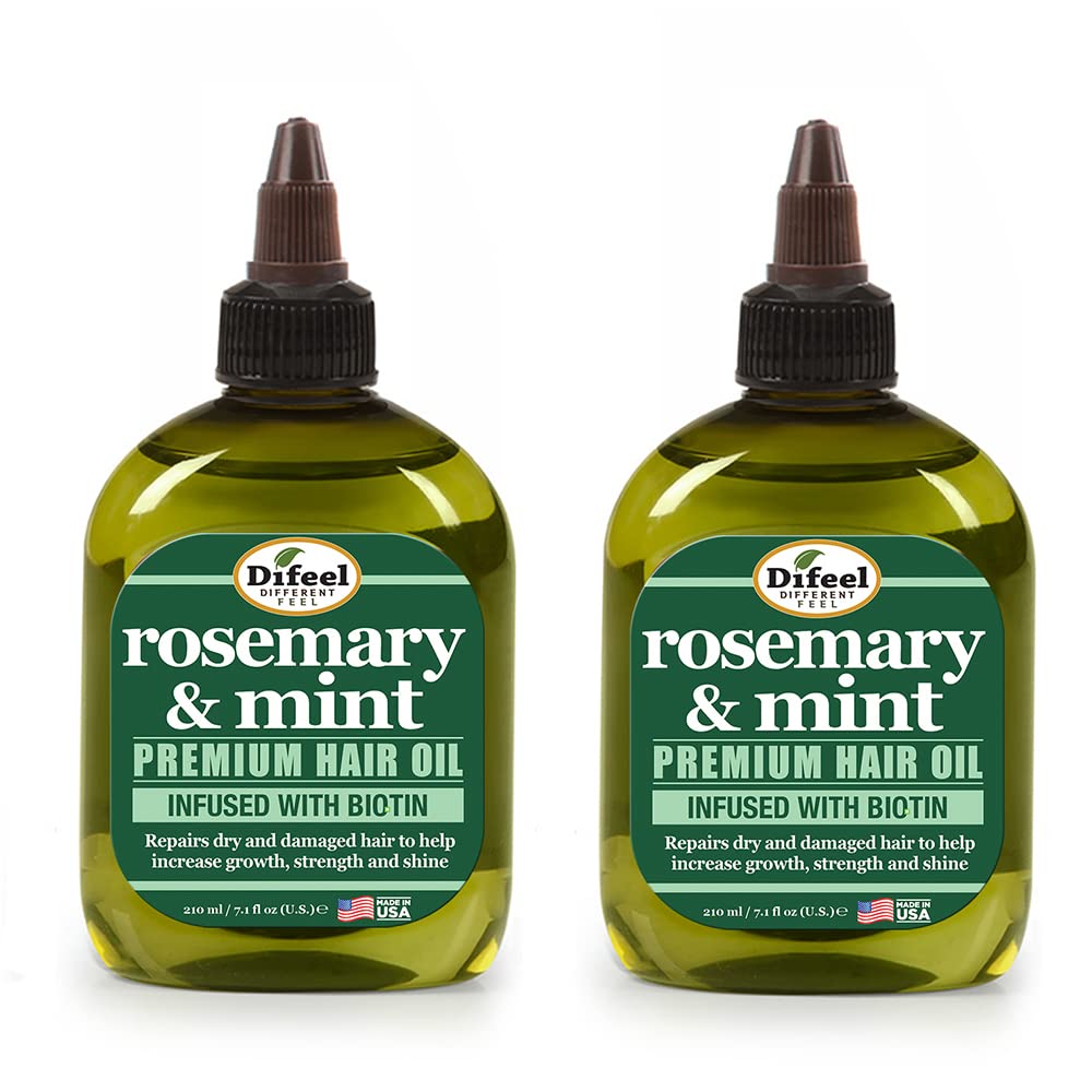 Difeel Rosemary and Mint Premium Hair Oil with Biotin 7.1 oz. - Natural Rosemary Oil for Hair Growth & Biotin
