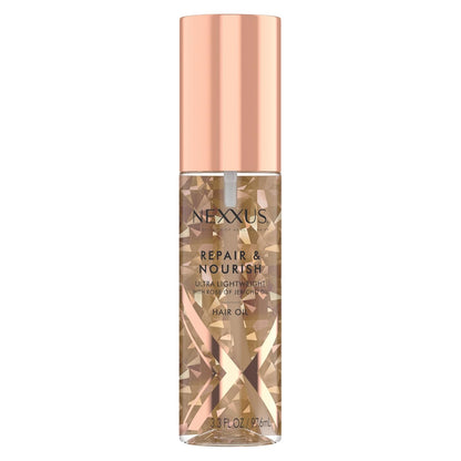 Nexxus Ultra Lightweight Hair Oil Repair & Nourish for Intense Nourishment with StyleProtect Technology & Rose of Jericho Oil 3.3 oz